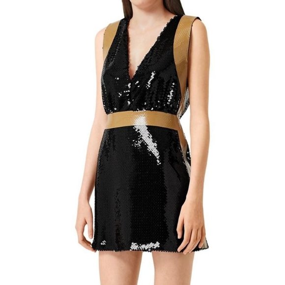 Authentic Burberry Oana Tape-Trimmed Sequin Dress - Picture 10 of 15